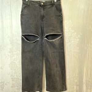 Lane 201 Rhinestone Cutout Jeans